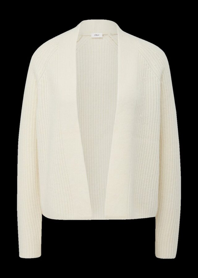 Kurzer Cardigan aus Wollmix