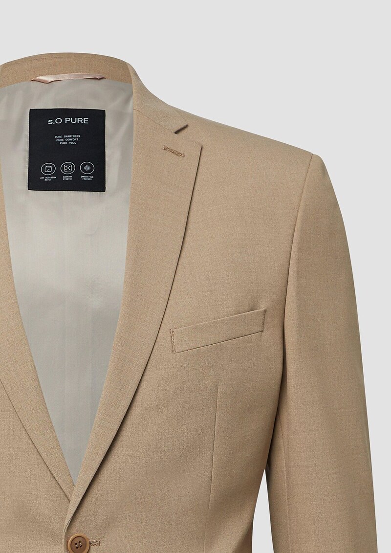 s.O PURE: Anzugsakko in Woll-Optik
