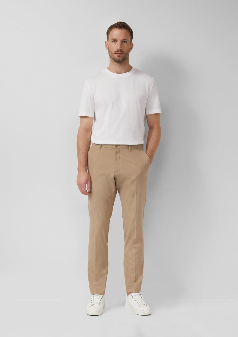 s.O PURE: Anzughose in Woll-Optik