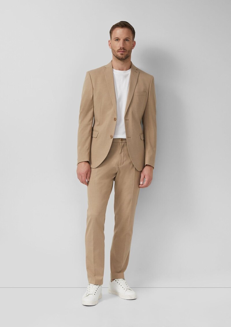 s.O PURE: Anzughose in Woll-Optik