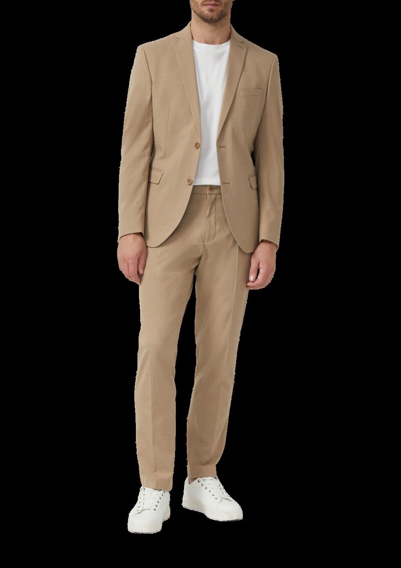 s.O PURE: Anzughose in Woll-Optik