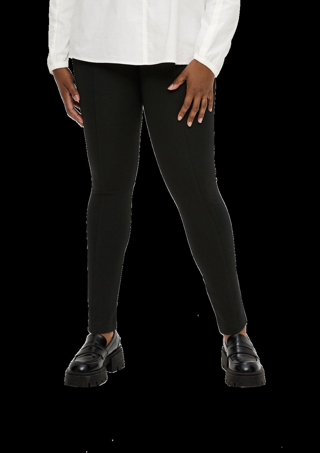 Leggings mit elastischen Inserts