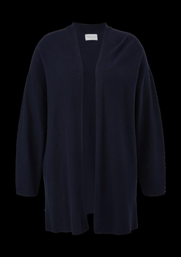 Strickjacke mit Rippblende