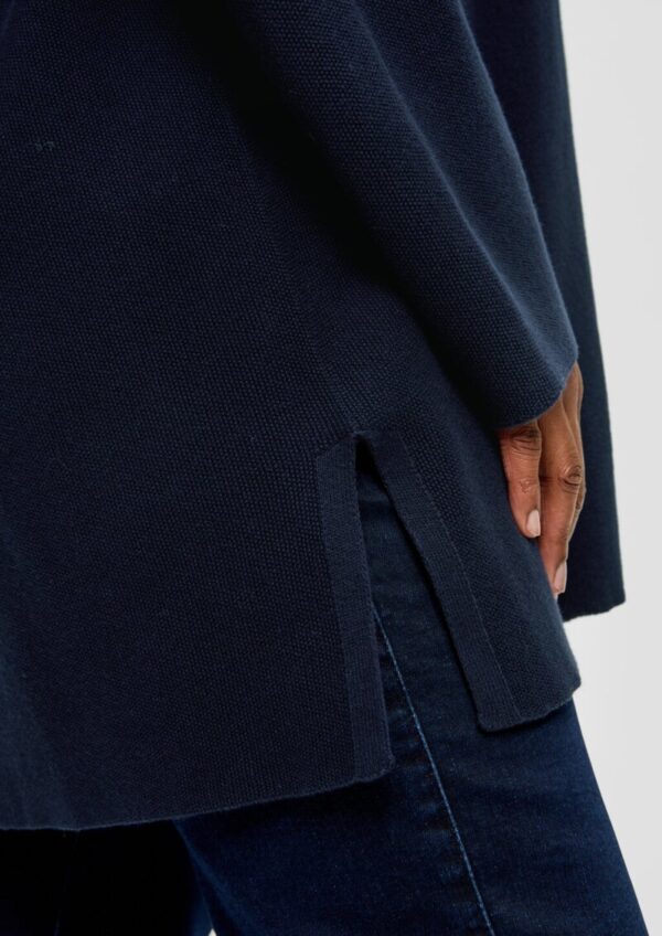 Strickjacke mit Rippblende