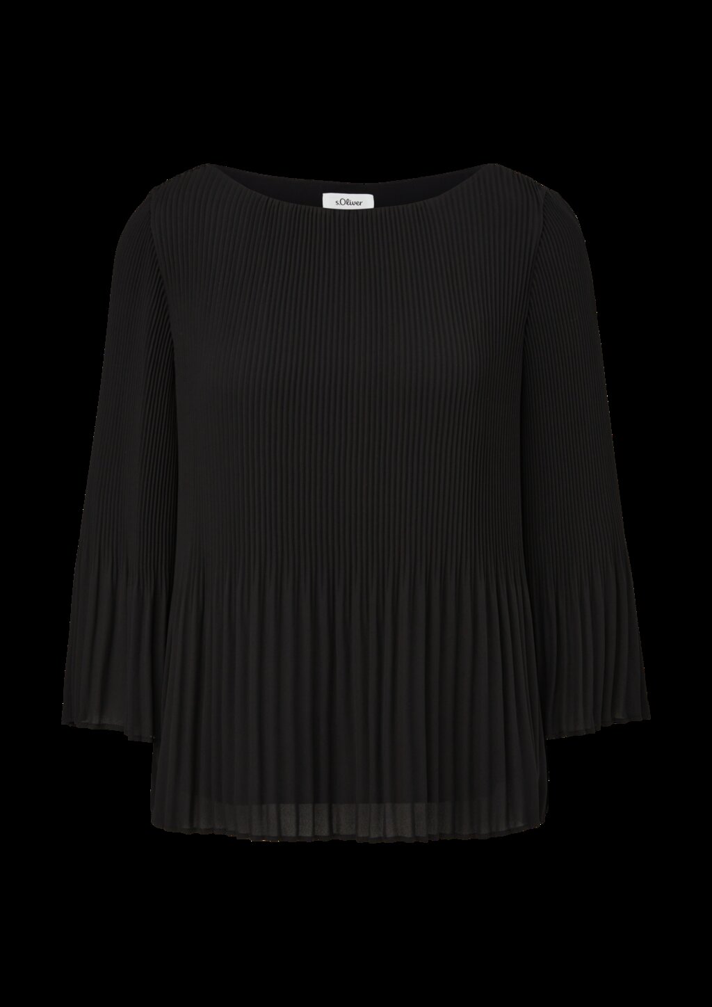 Bluse mit Plisseefalten