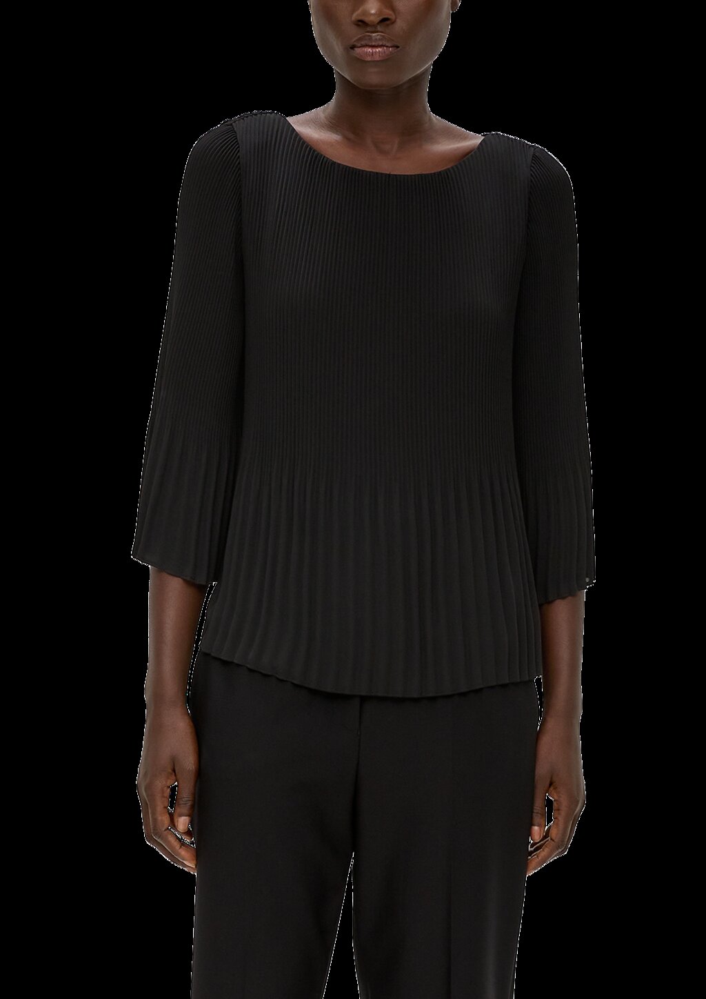 Bluse mit Plisseefalten