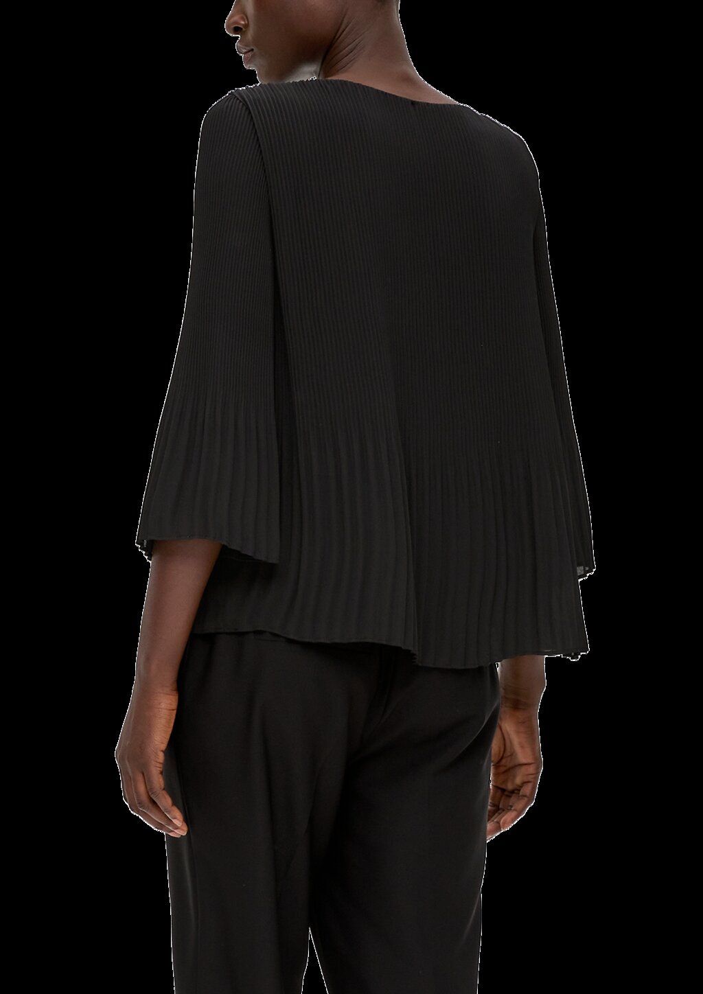 Bluse mit Plisseefalten