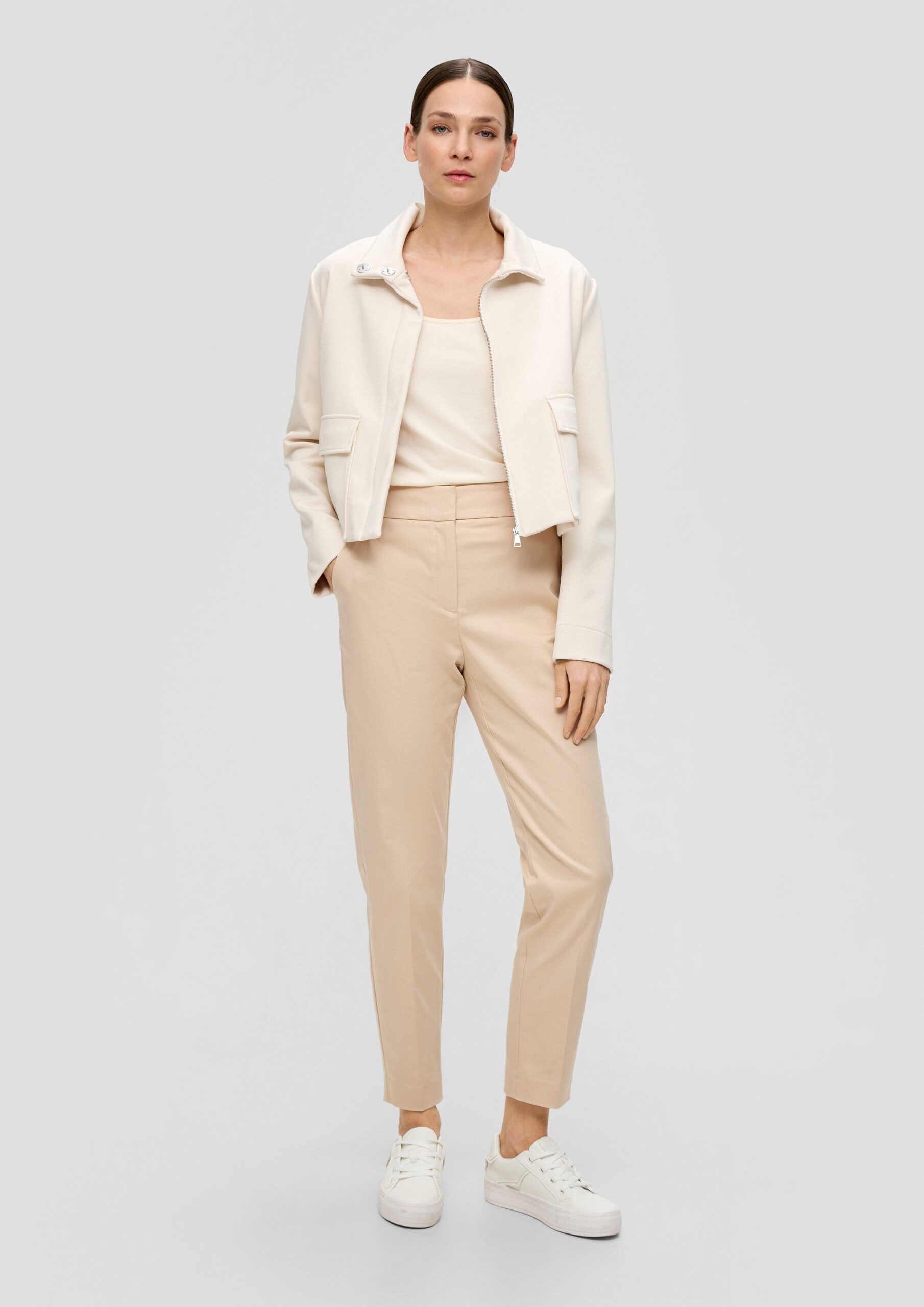 Cigarette-Pants mit hohem Bund