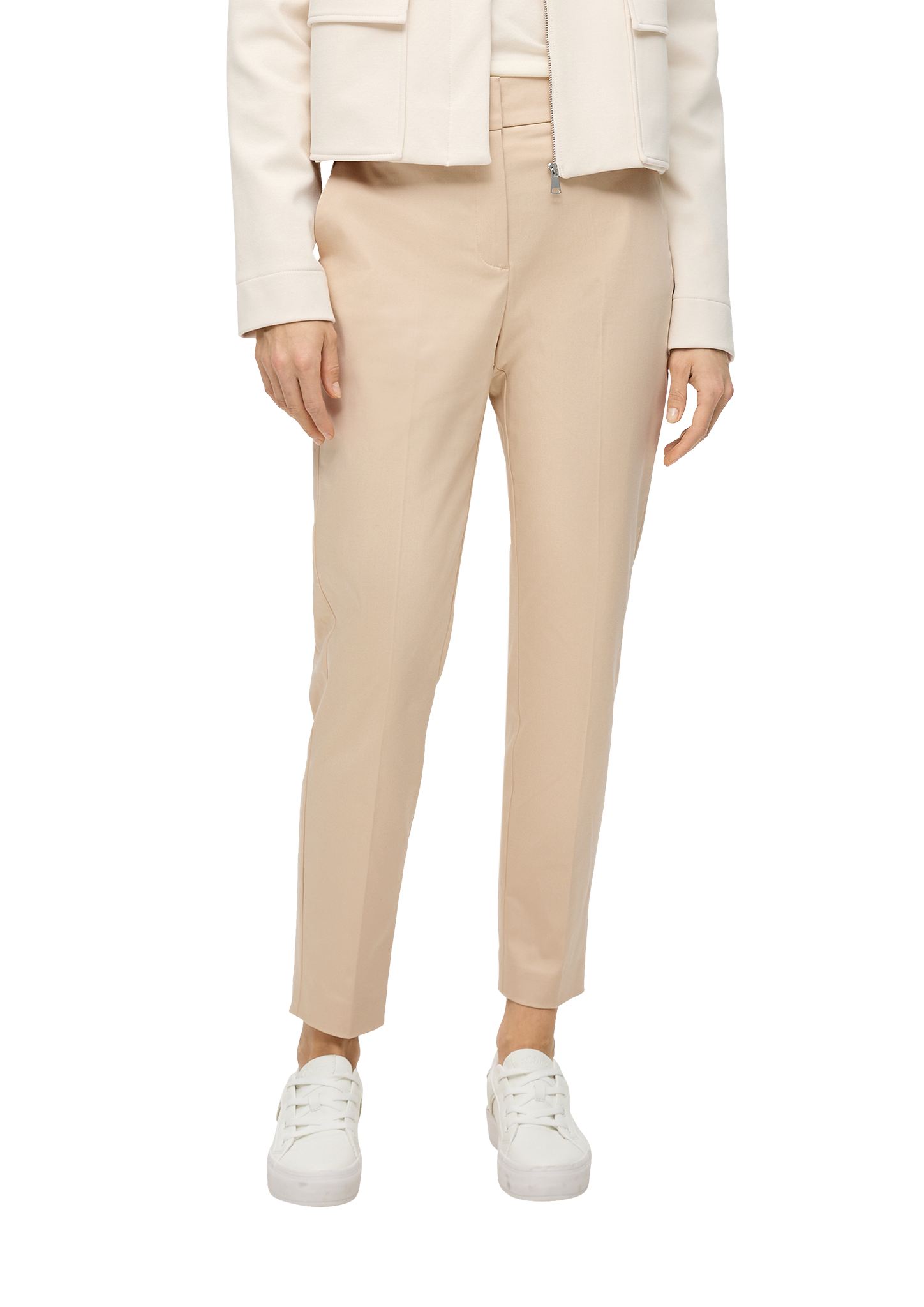 Cigarette-Pants mit hohem Bund