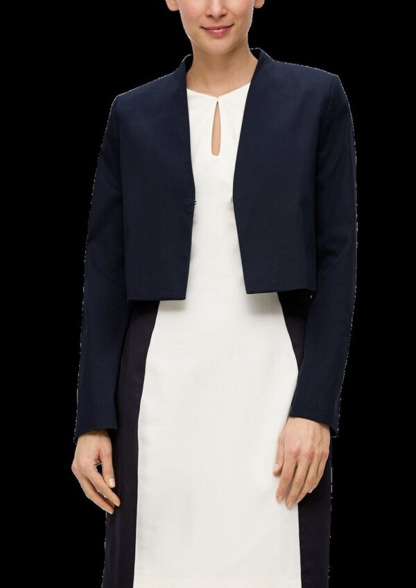 Verkürzte Jacke aus Lyocellmix