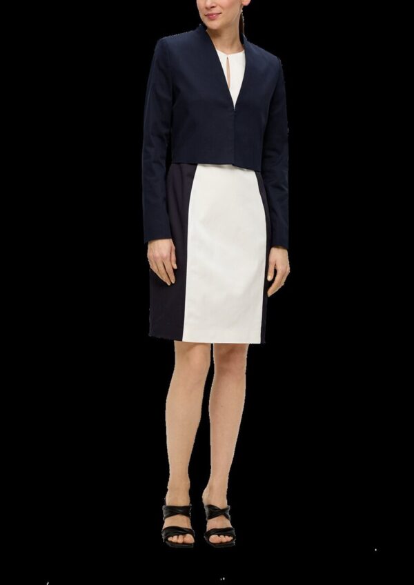 Verkürzte Jacke aus Lyocellmix