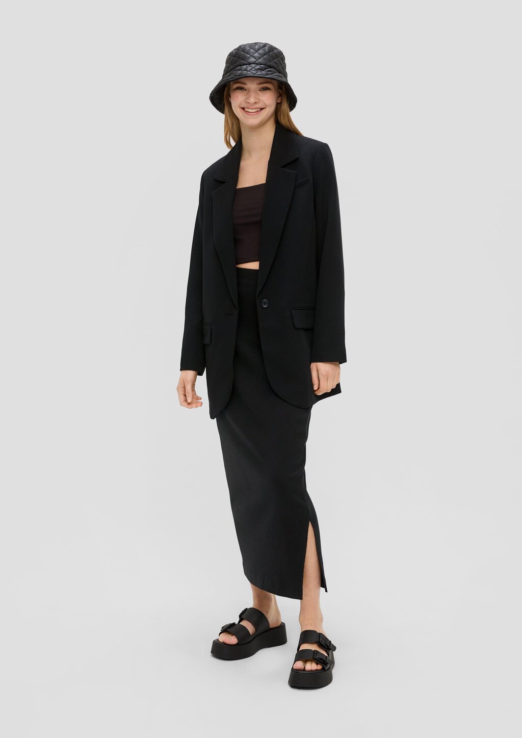 Oversize Blazer mit Pattentaschen