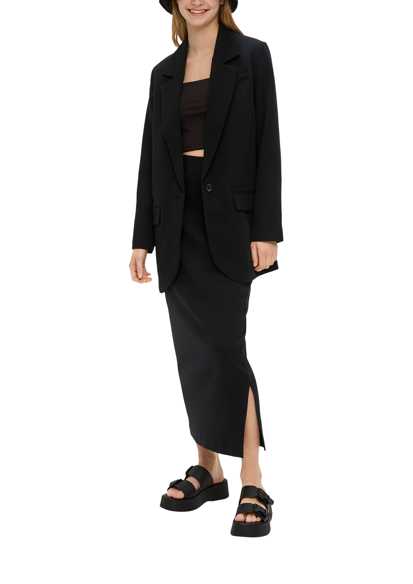 Oversize Blazer mit Pattentaschen