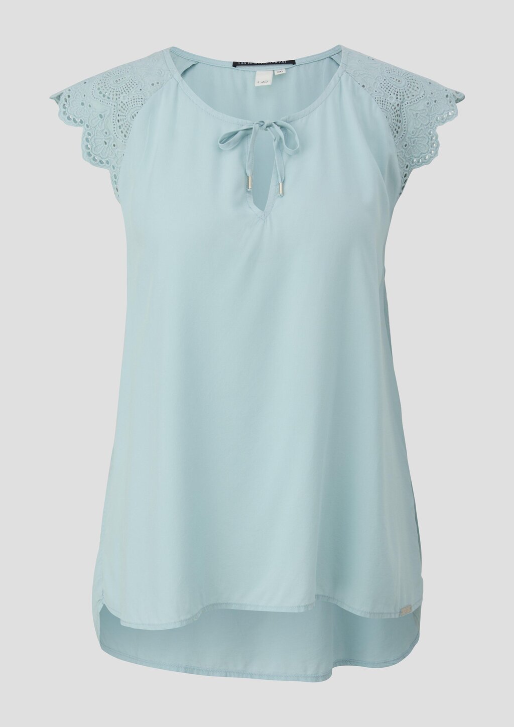 Blusentop mit Broderie Anglaise