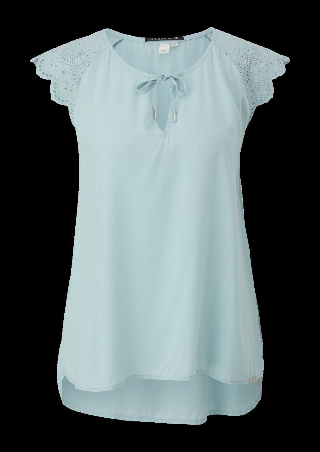 Blusentop mit Broderie Anglaise