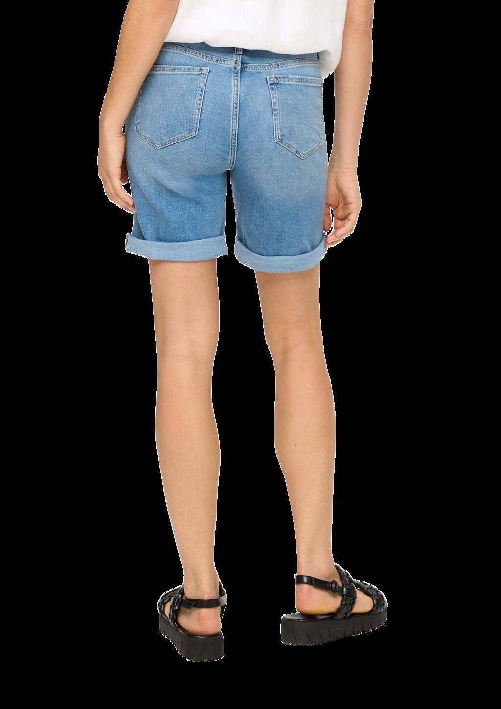 Bermuda Jeans Betsy / Regular Fit / Mid Rise / Straight Leg