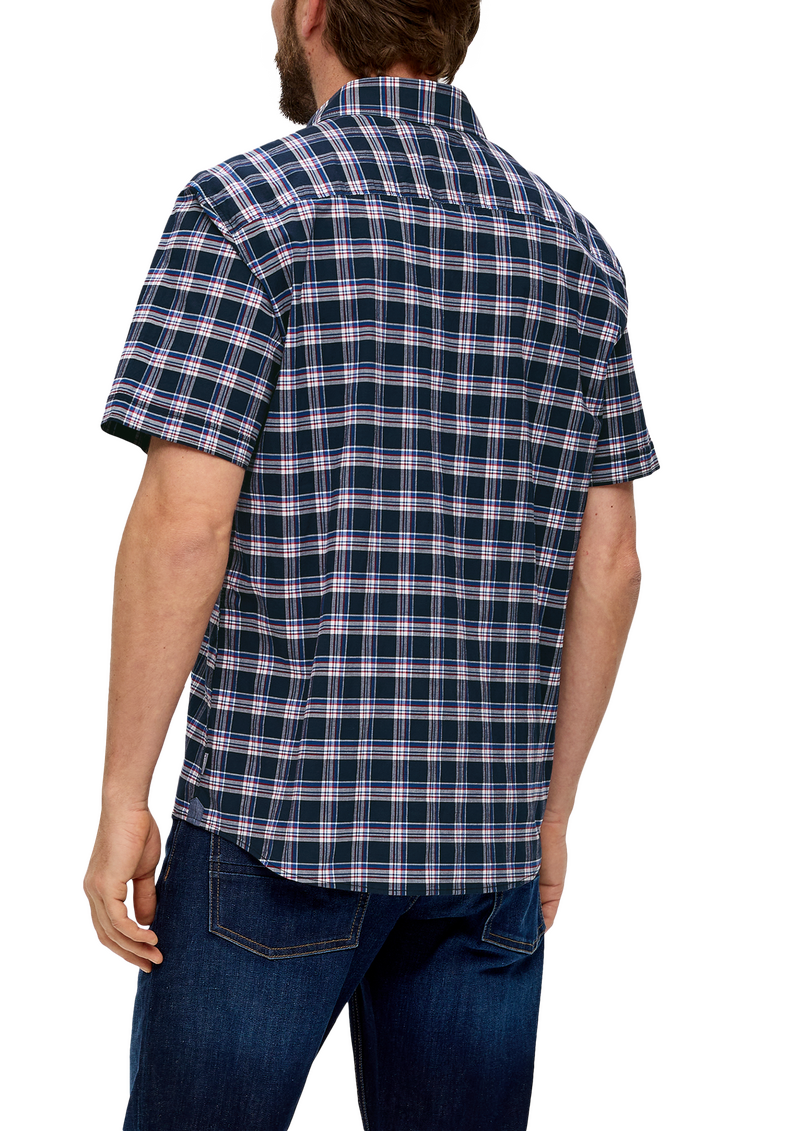 Kurzarmhemd mit Karomuster