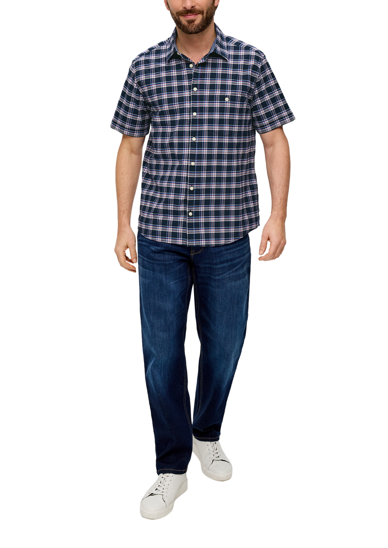 Kurzarmhemd mit Karomuster