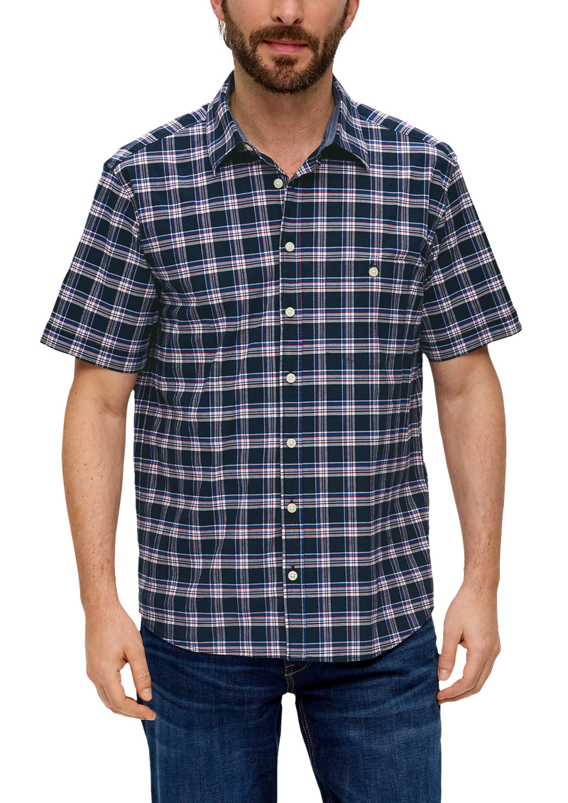 Kurzarmhemd mit Karomuster