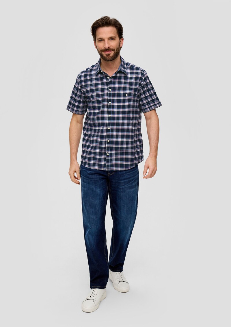 Kurzarmhemd mit Karomuster