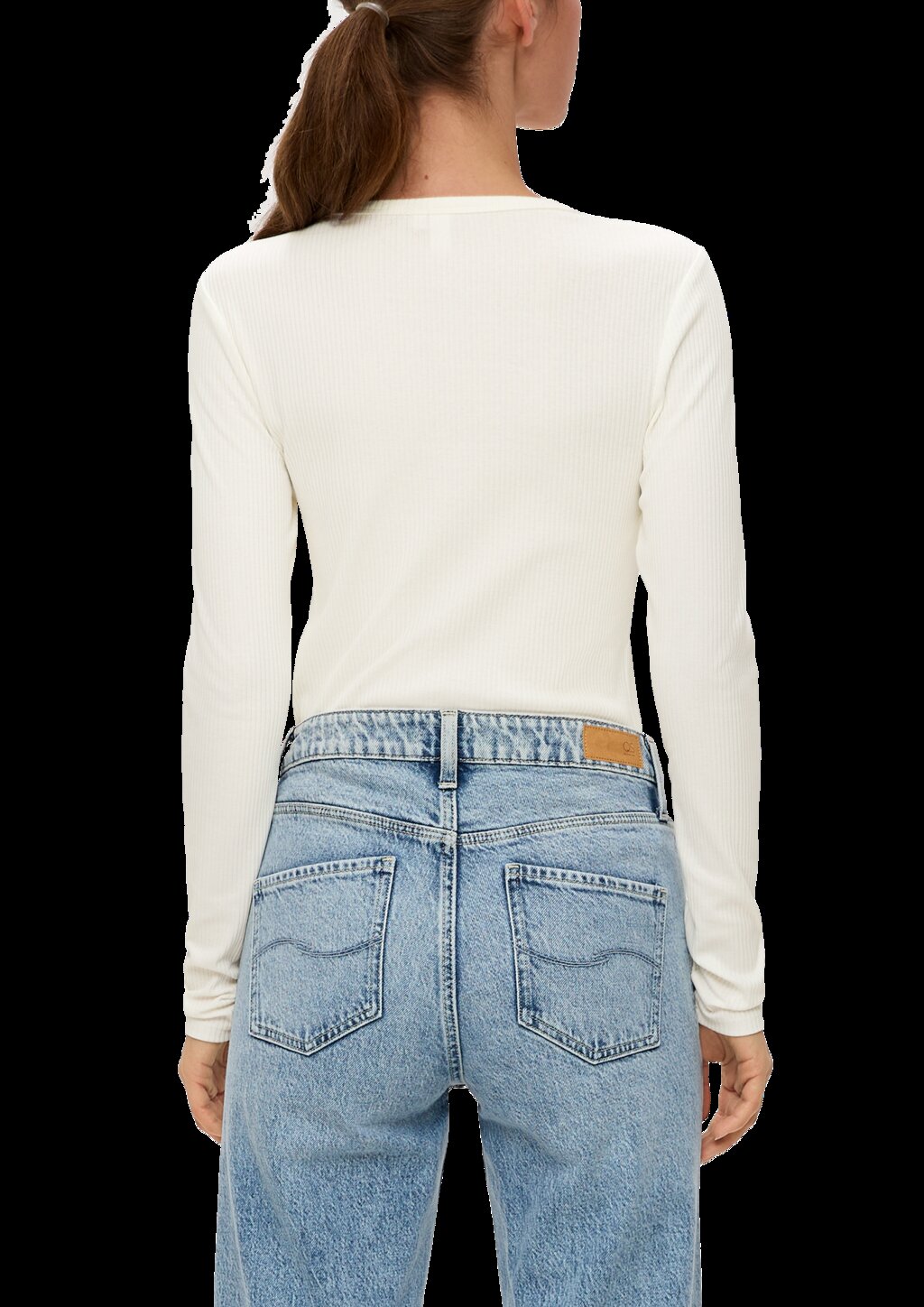 Geripptes Longsleeve