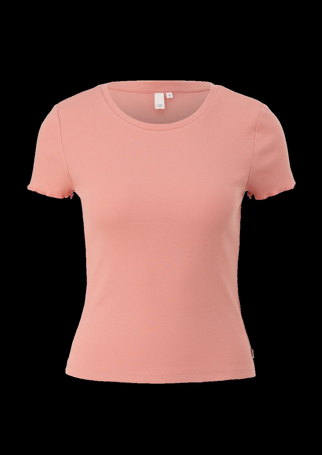 Cropped Top mit Rippstruktur