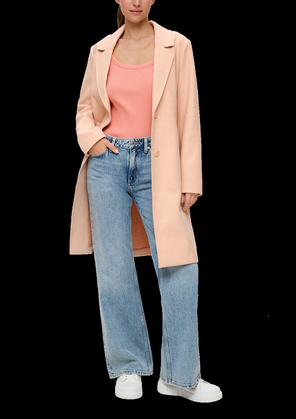 Top mit Rippstruktur