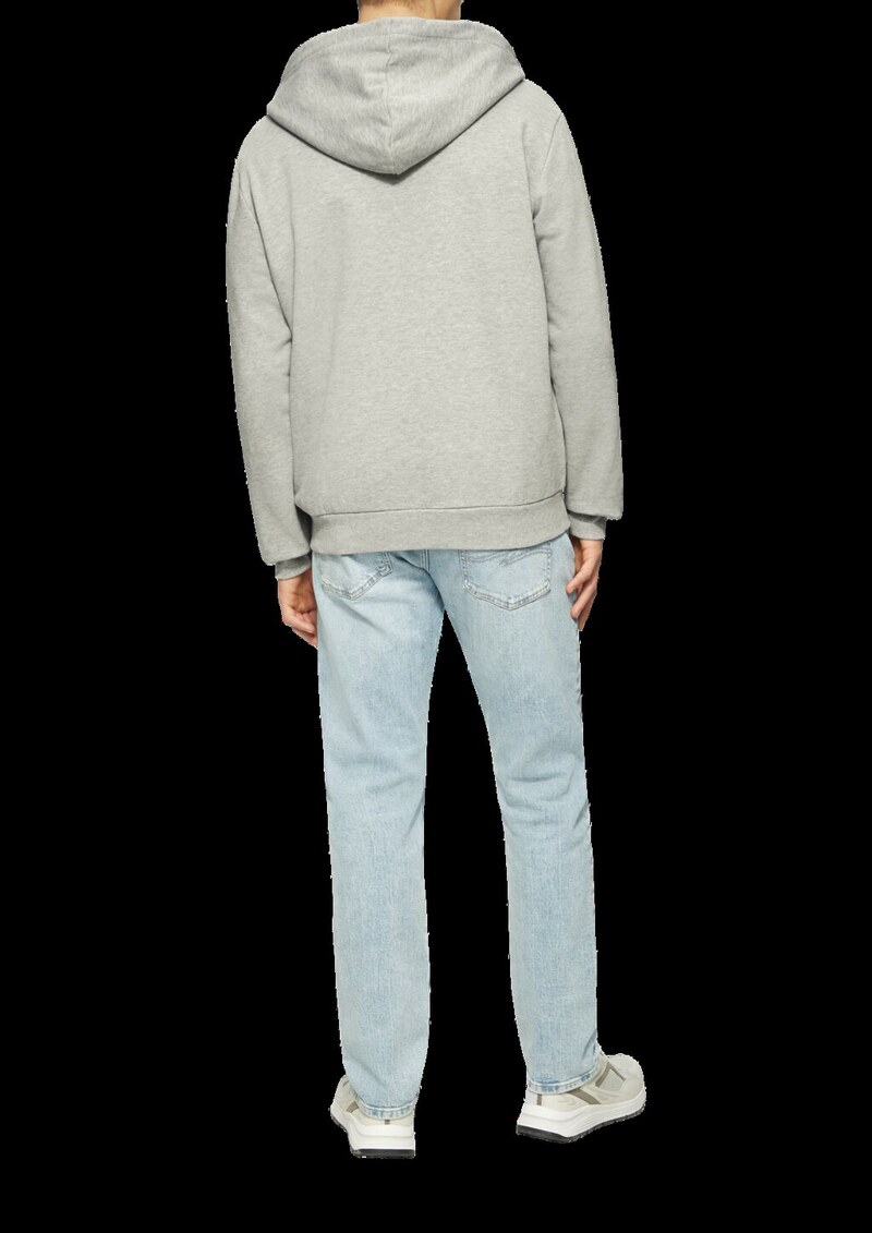 Basic-Sweatjacke mit Kapuze