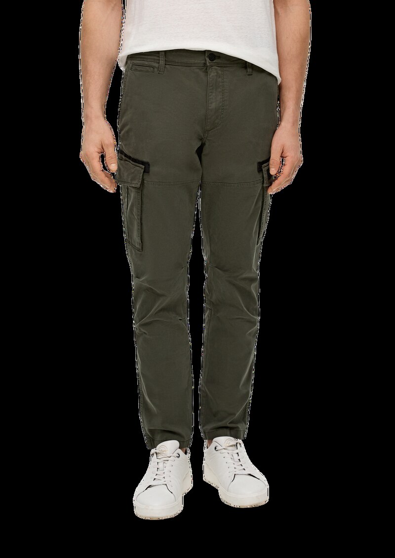 Cargohose mit Garment Dye und Straight Leg