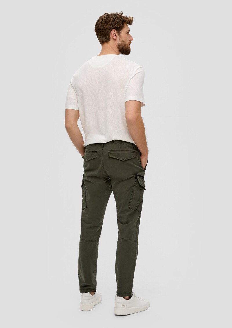 Cargohose mit Garment Dye und Straight Leg