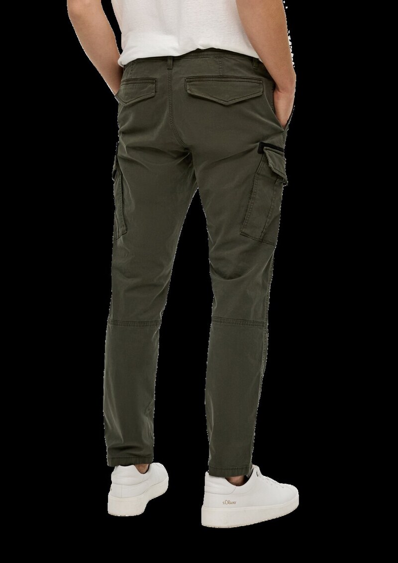 Cargohose mit Garment Dye und Straight Leg