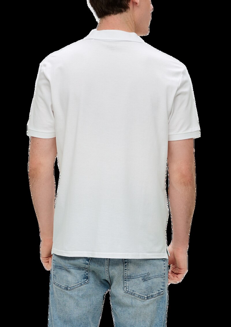Poloshirt mit Piquéstruktur