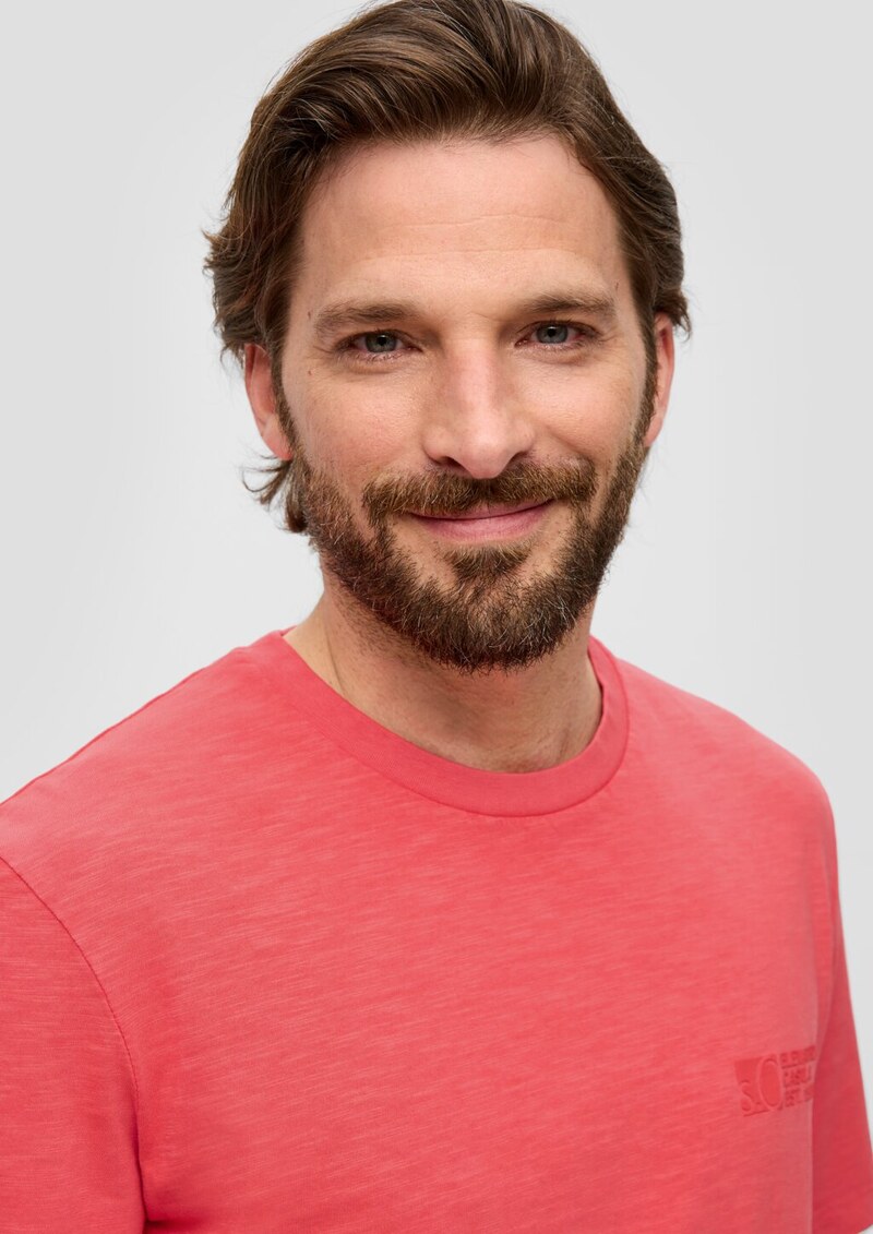 Jerseyshirt mit Labelprint