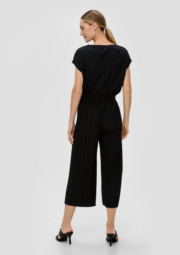 Plissierte Hose mit Wide Leg