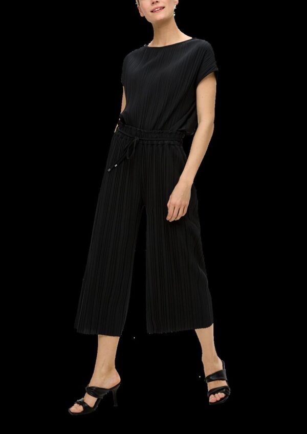 Plissierte Hose mit Wide Leg