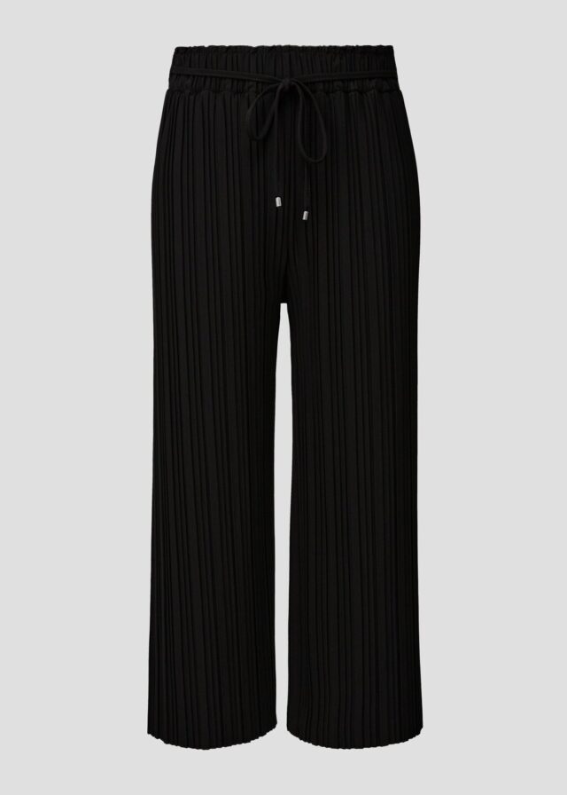 Plissierte Hose mit Wide Leg