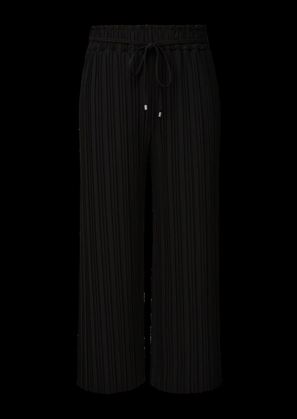 Plissierte Hose mit Wide Leg
