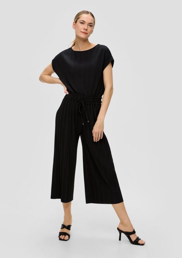 Plissierte Hose mit Wide Leg