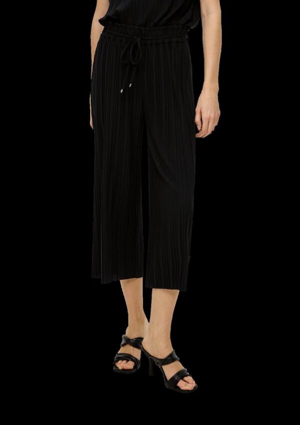 Plissierte Hose mit Wide Leg