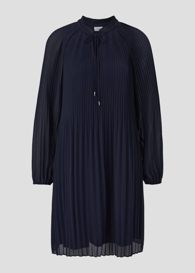 Plissiertes Kleid aus Chiffon