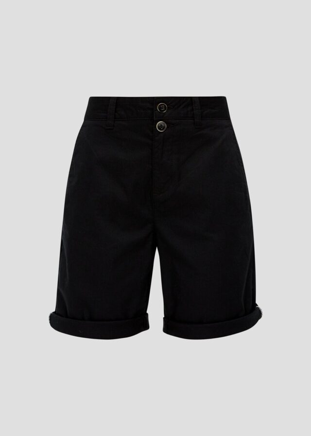 Regular: Shorts aus Baumwollstretch