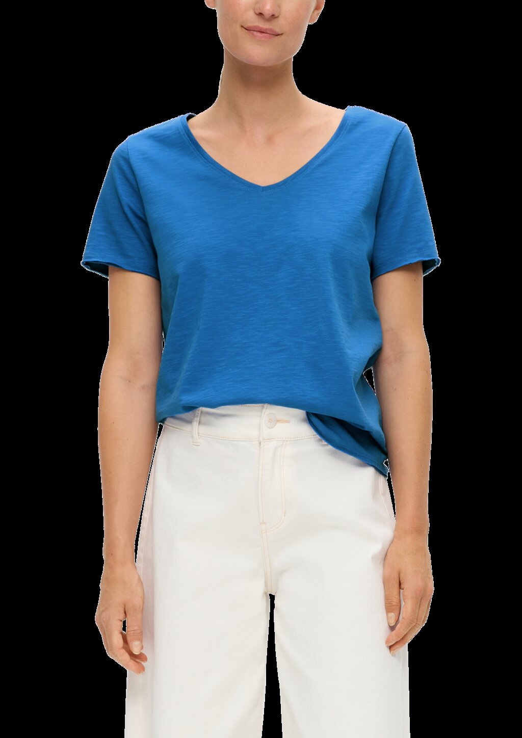 T-Shirt mit V-Ausschnitt