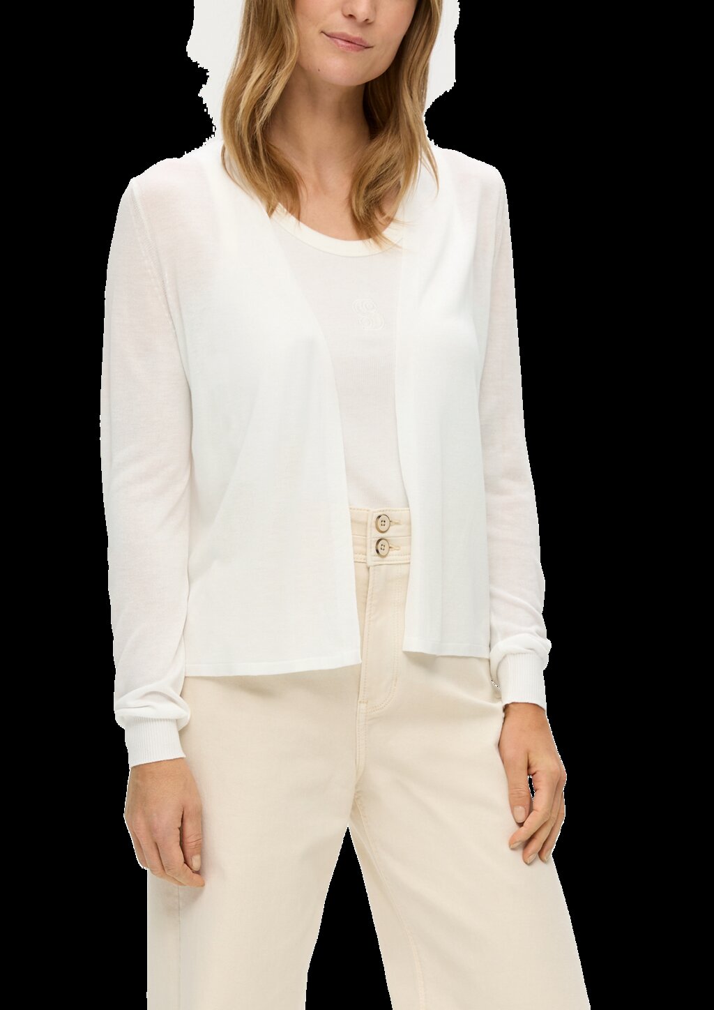 Feinstrick-Cardigan aus reiner Viskose