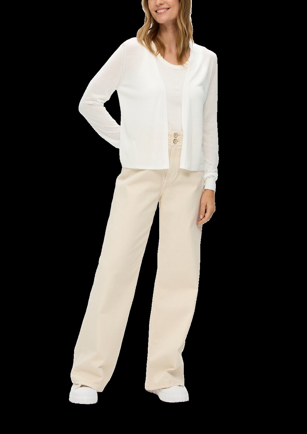 Feinstrick-Cardigan aus reiner Viskose