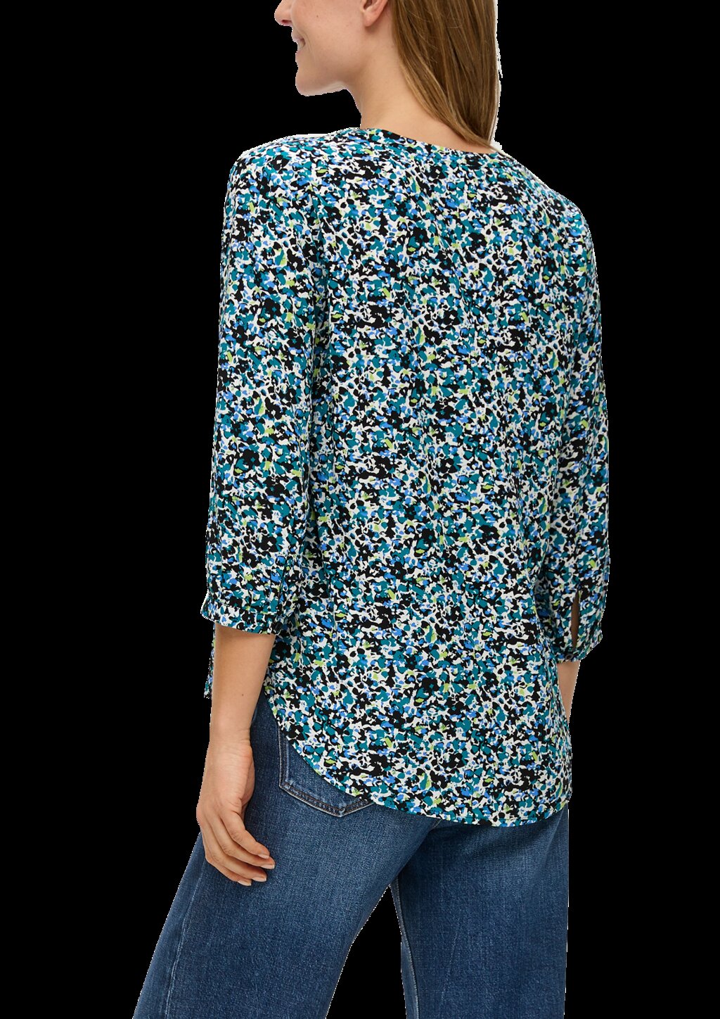 Tunikabluse mit All-over-Print