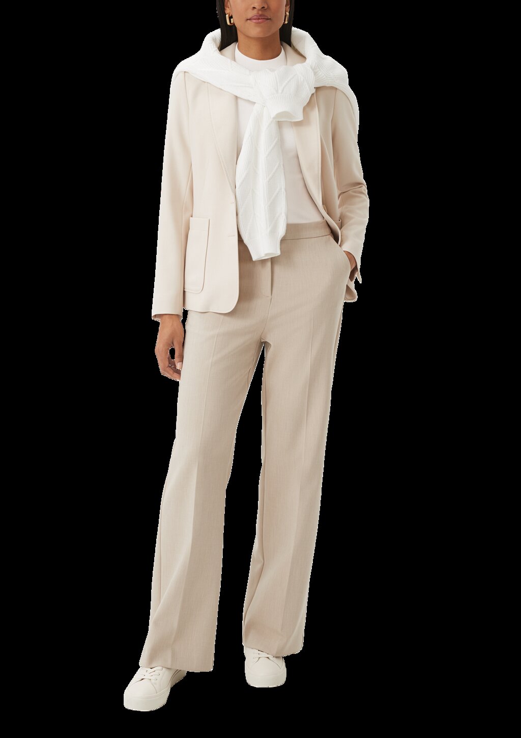 Feinstrickpullover mit Stehkragen