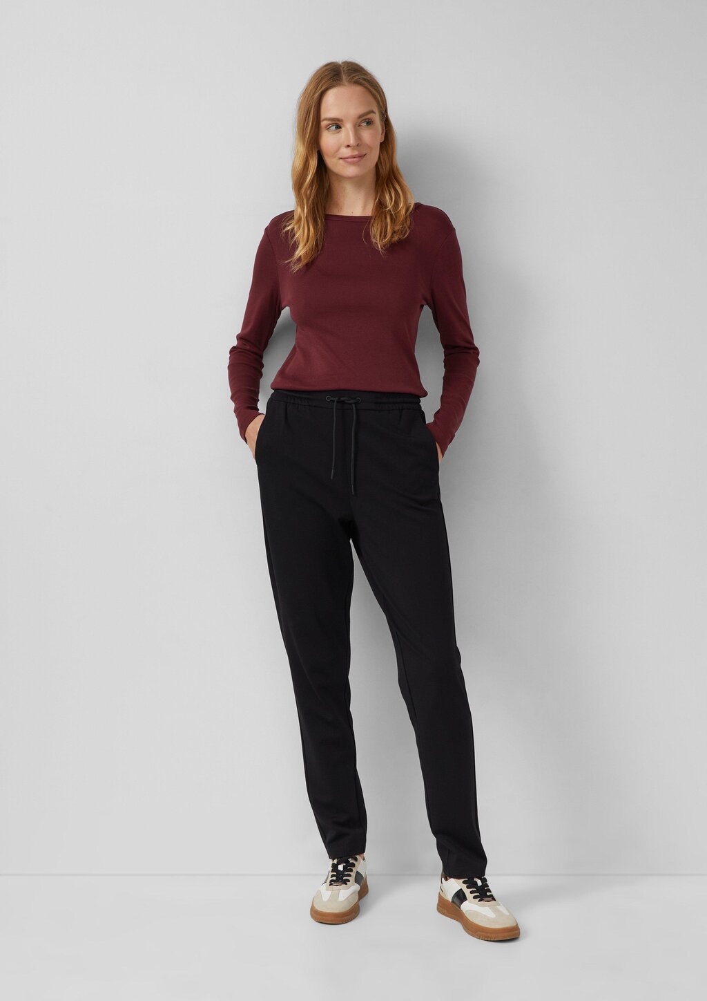 Interlock-Jogg Pants mit Gummizug