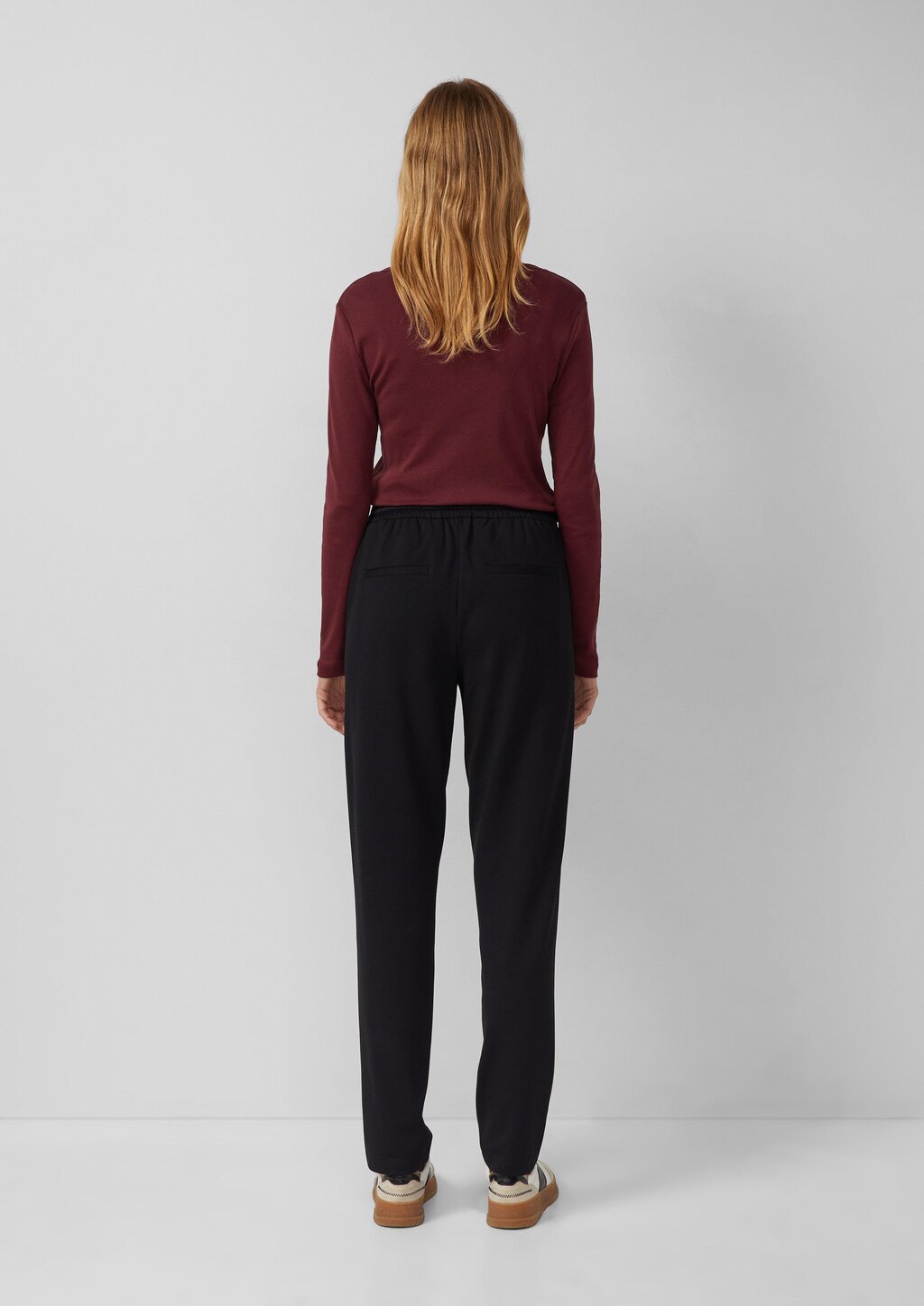 Interlock-Jogg Pants mit Gummizug