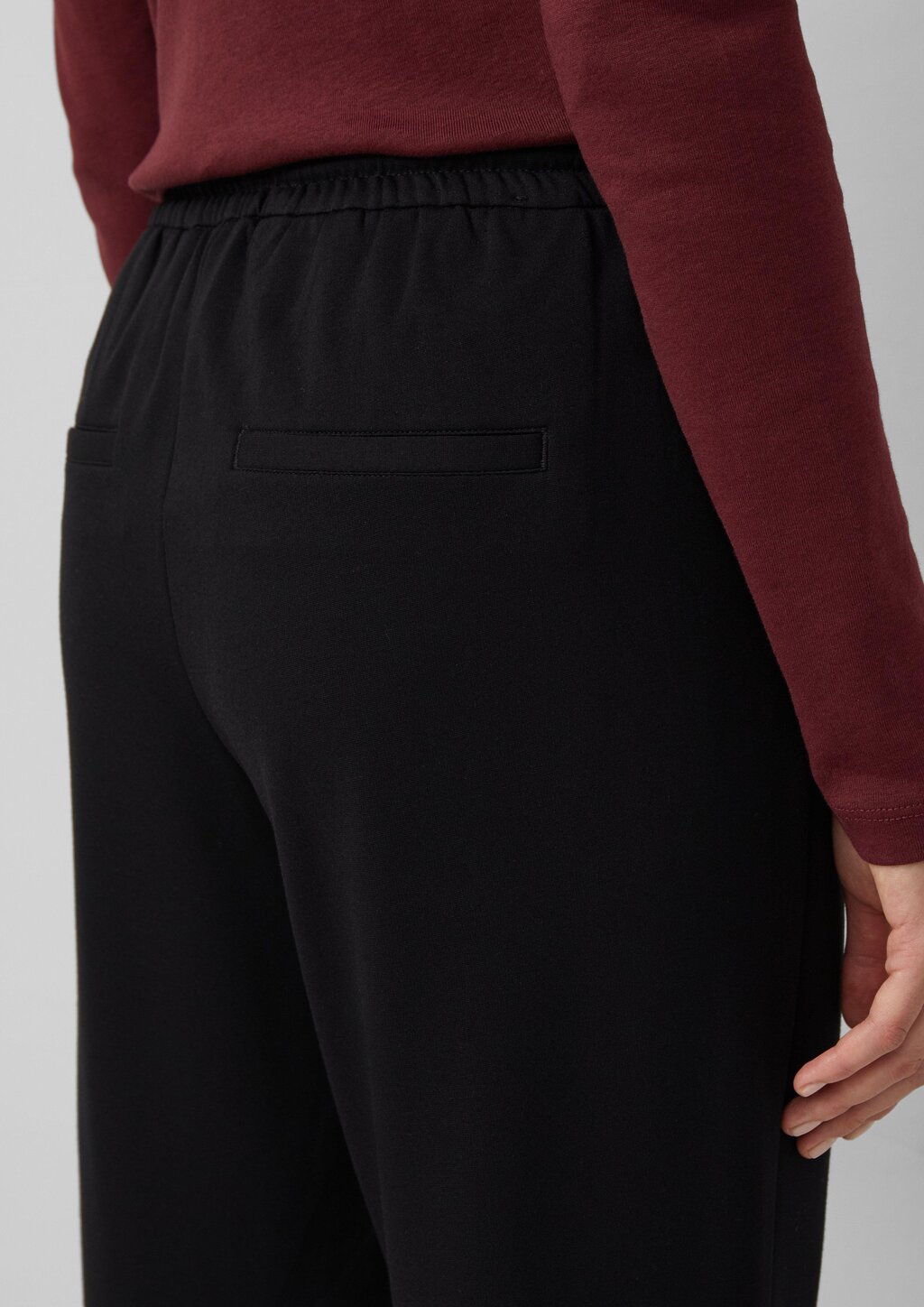 Interlock-Jogg Pants mit Gummizug