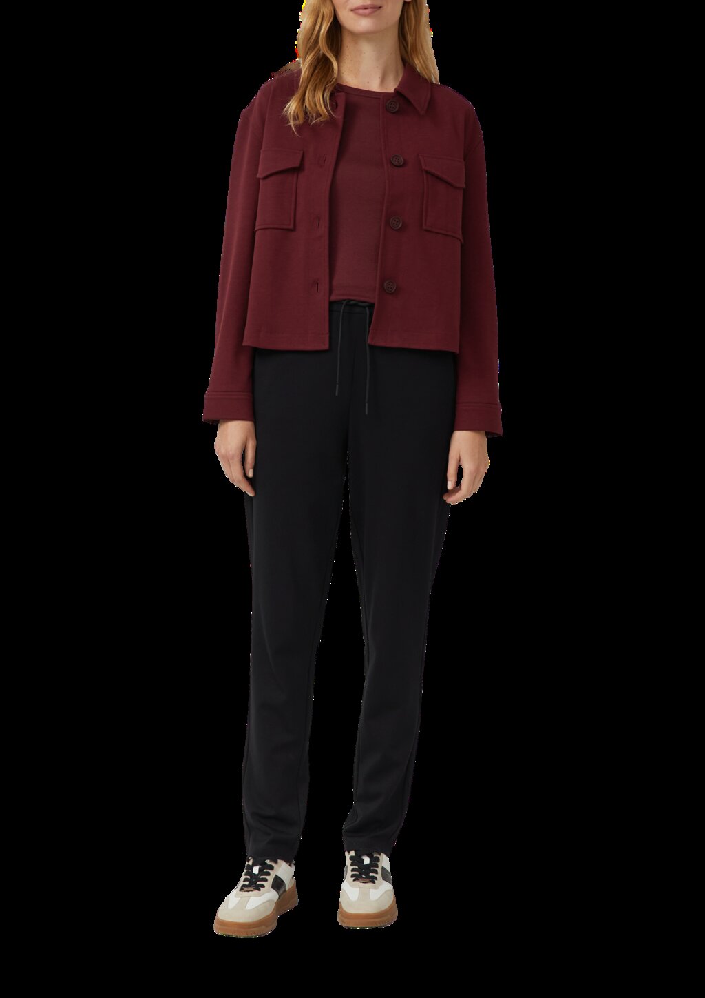 Interlock-Jogg Pants mit Gummizug